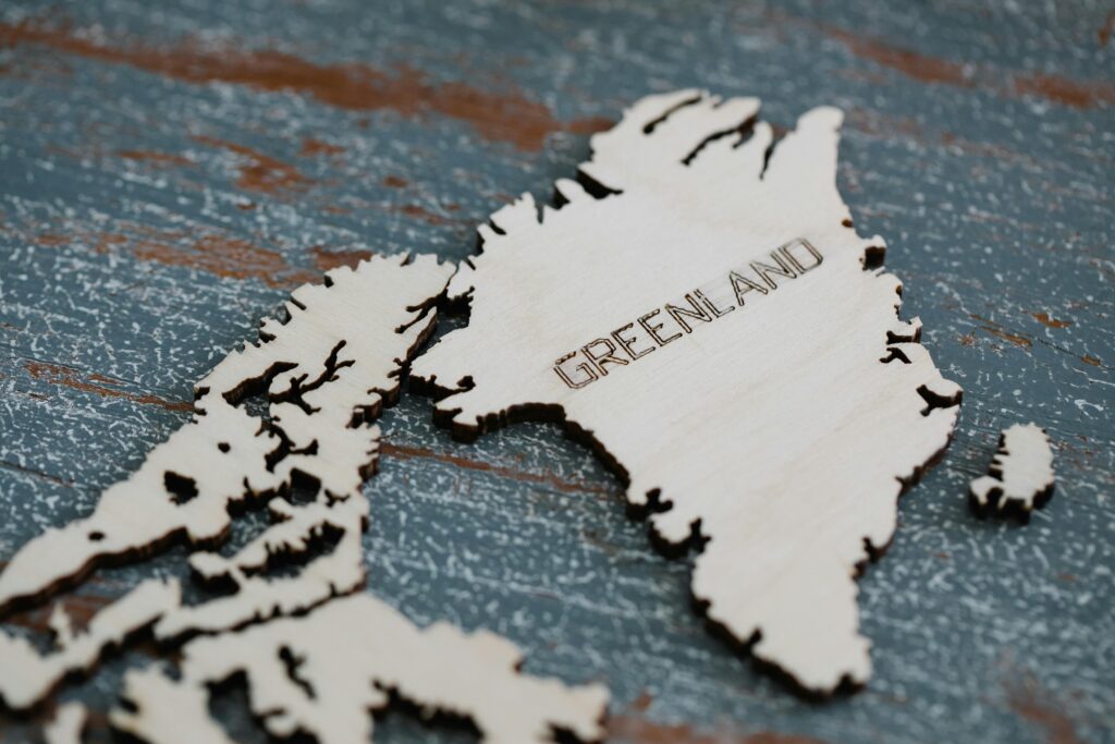 Wooden Map of Greenland